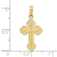 10K Budded Cross Pendant-10C4277