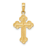 10K Budded Cross Pendant-10C4277