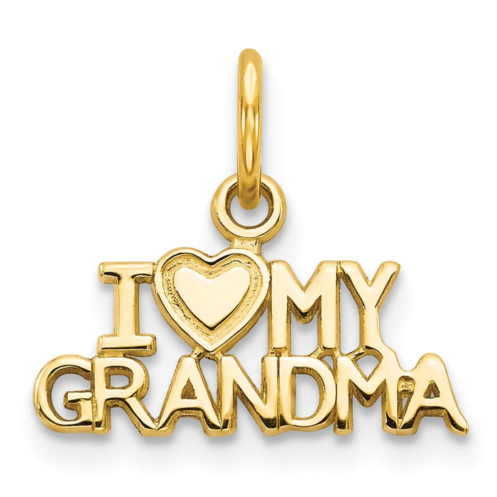 10K I LOVE MY GRANDMA Charm-10C428