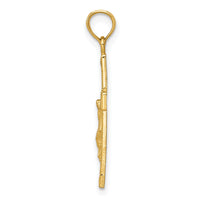 10k Crucifix Pendant-10C4341