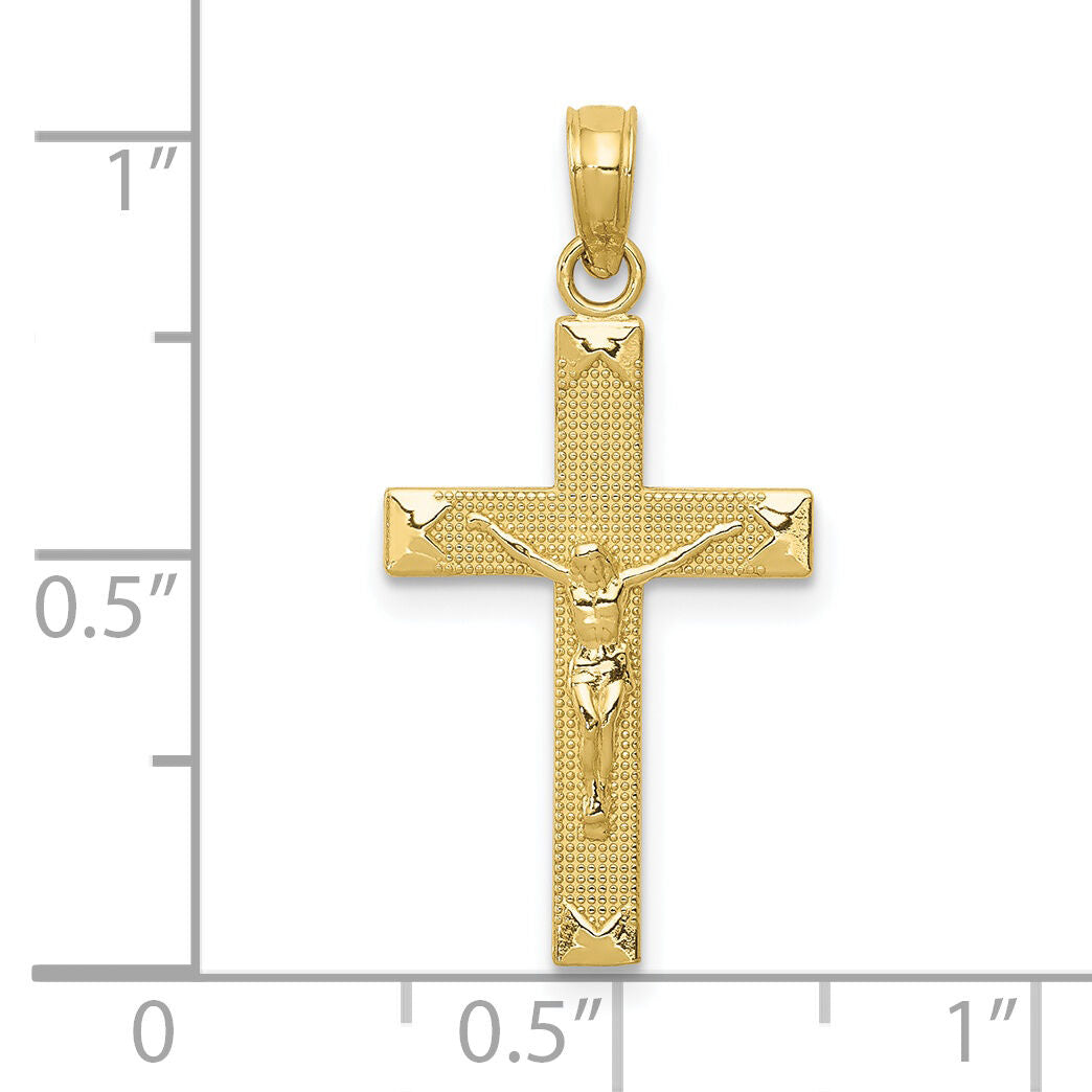 10k Crucifix Pendant-10C4341