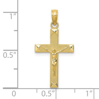 10k Crucifix Pendant-10C4341