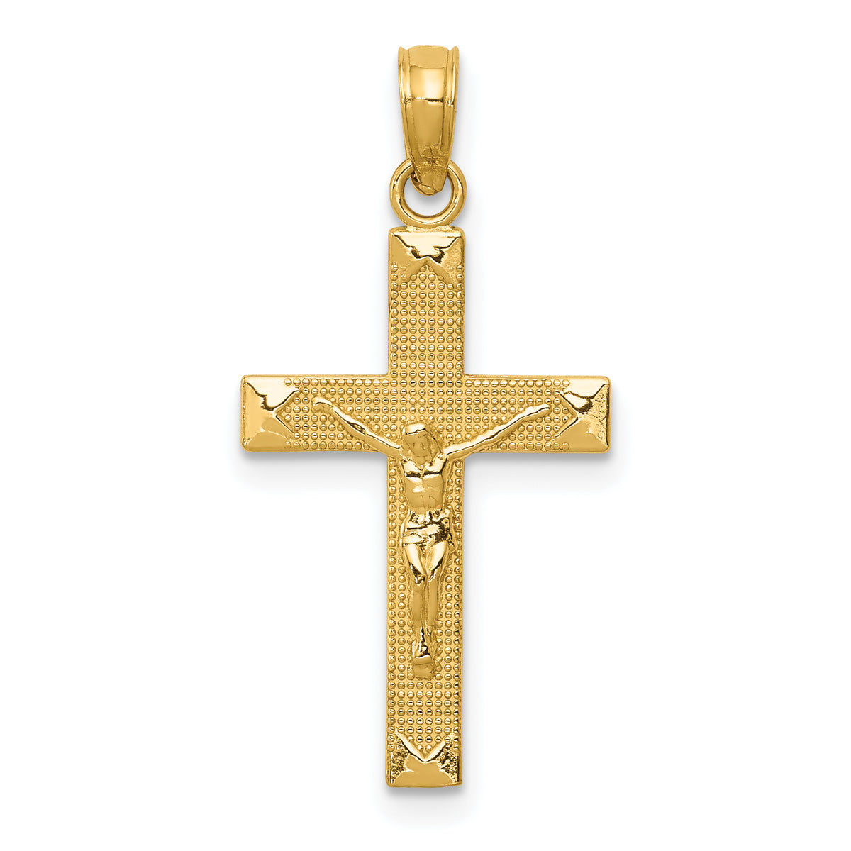 10k Crucifix Pendant-10C4341