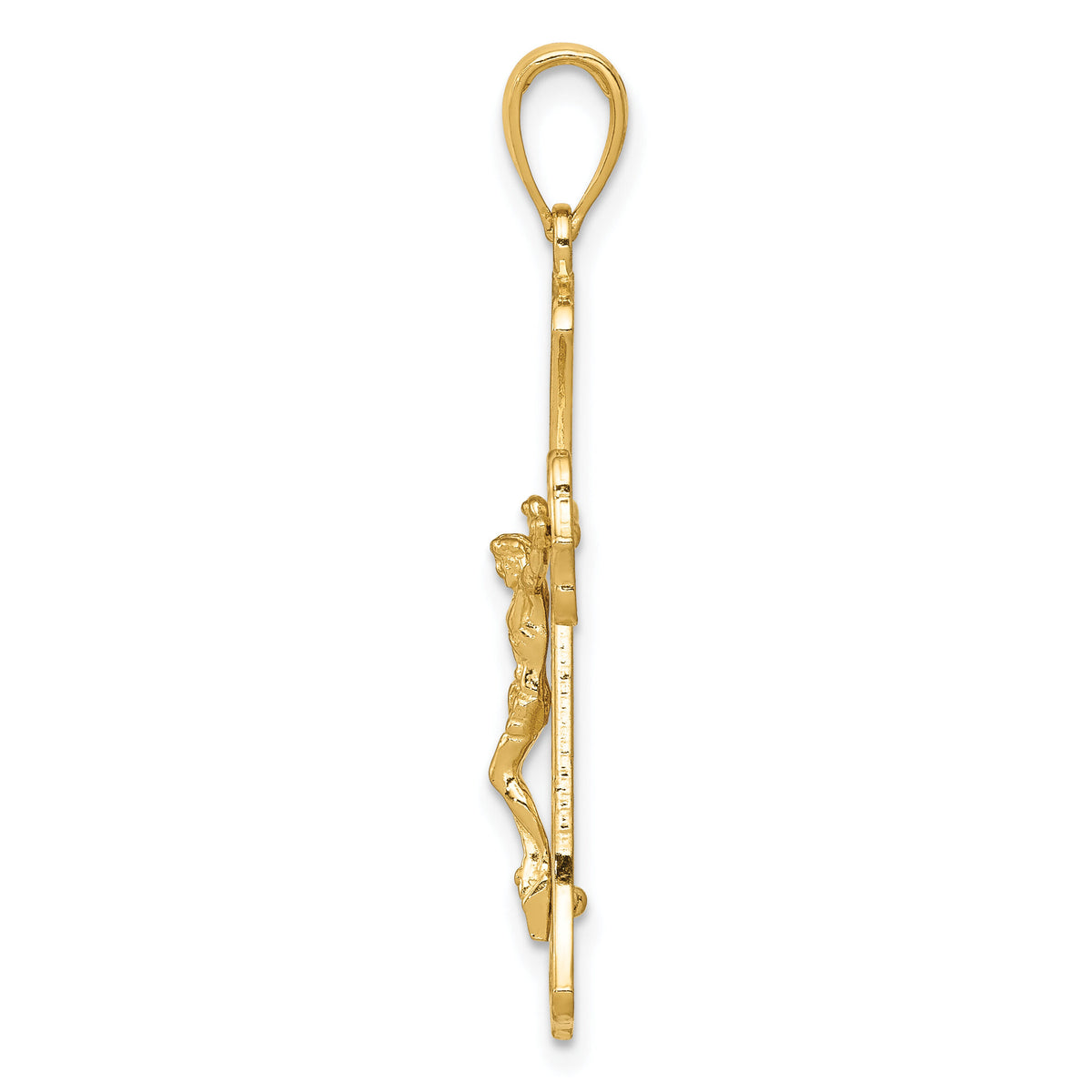 10K Crucifix Pendant-10C4345