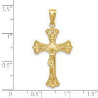 10K Crucifix Pendant-10C4345