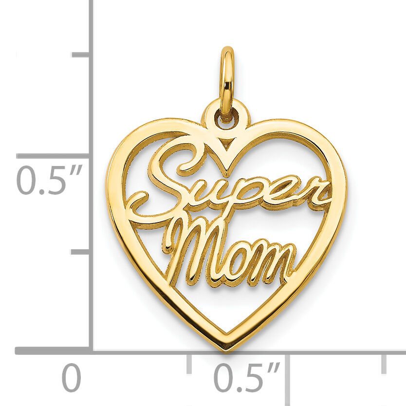 10K SUPER MOM Charm-10C435