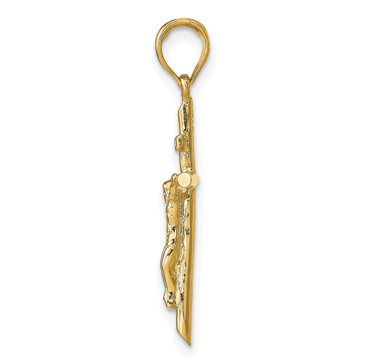 10K Stick Style Crucifix Pendant-10C4355