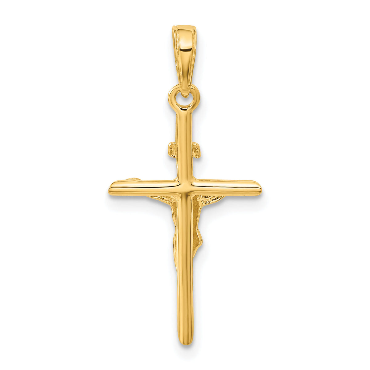 10K Stick Style Crucifix Pendant-10C4355