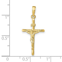 10K Stick Style Crucifix Pendant-10C4355