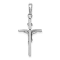 10K White Gold Stick Style Crucifix Pendant-10C4355W
