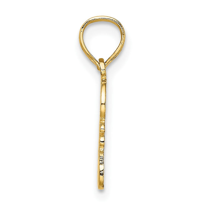 10K GOD HEARTS YOU Charm-10C4435