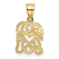 10K GOD HEARTS YOU Charm-10C4435