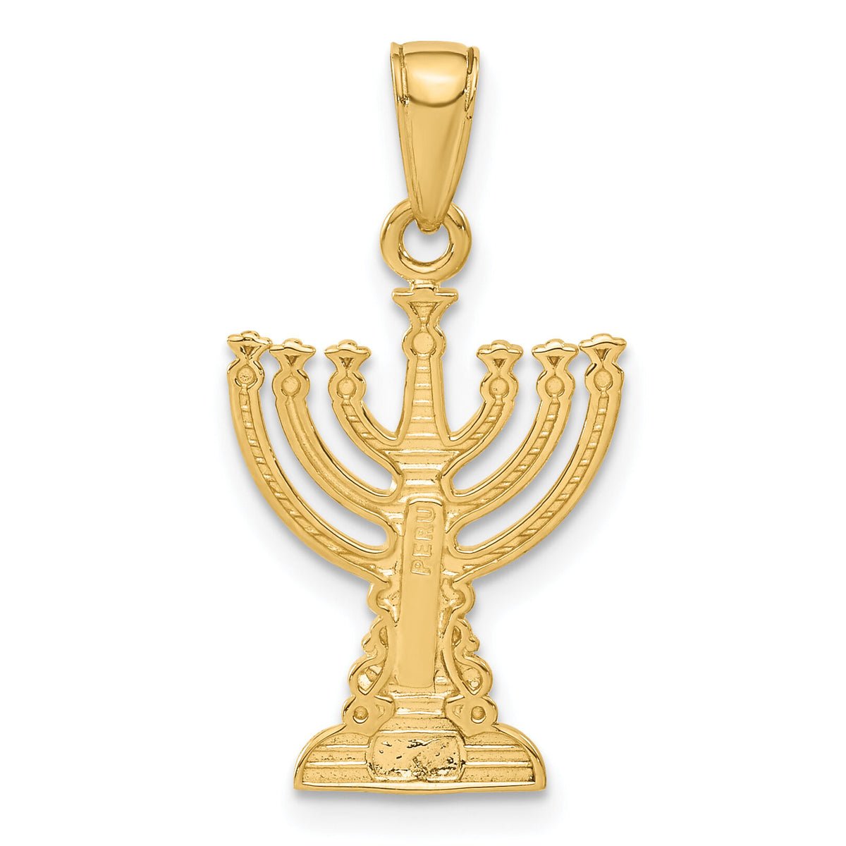 10K Menorah Pendant-10C4451