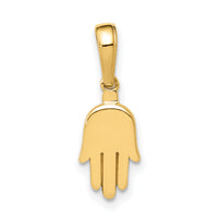 10K Small Solid Hamsa Pendant-10C4468