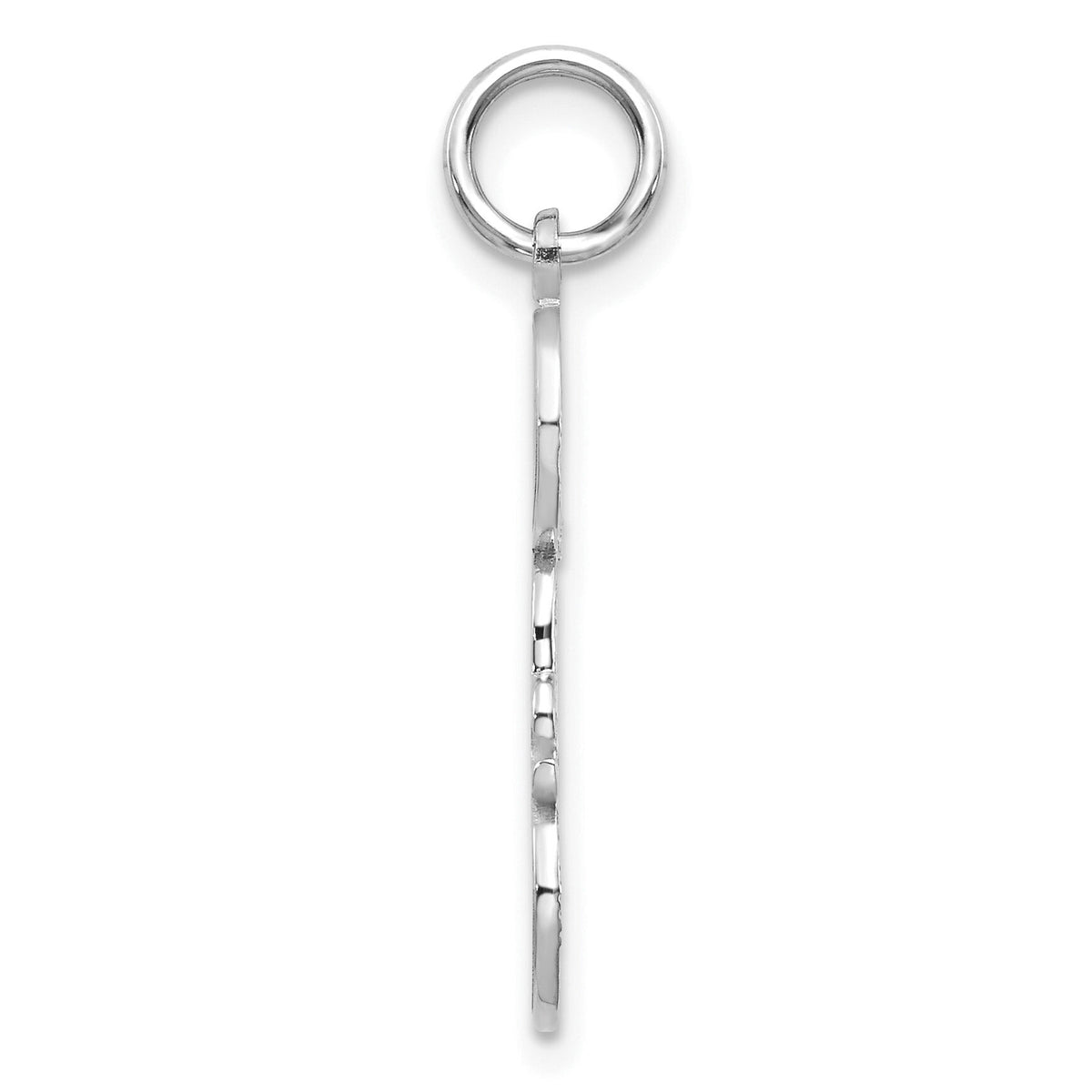 10K White Gold DAD Charm-10C453W