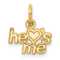 10K He LOVES ME Charm-10C473