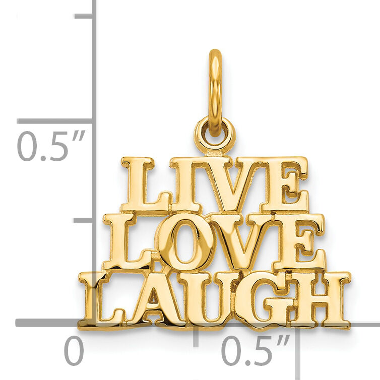 10K LIVE LOVE LAUGH Charm-10C478