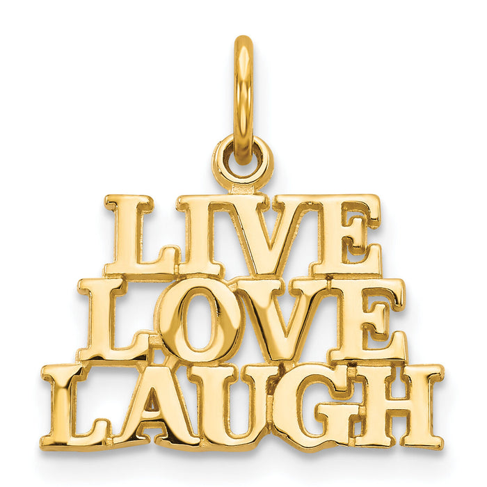 10K LIVE LOVE LAUGH Charm-10C478