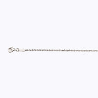 14K 1.5MM WHITE GOLD SOLID DC ROPE 28" CHAIN NECKLACE (AVAILABLE IN LENGTHS 7" - 30")