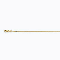 14K YELLOW GOLD BOX 058 GAUGE 22" CHAIN NECKLACE (AVAILABLE IN LENGTHS 7" - 30")