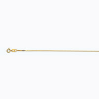 14K YELLOW GOLD BOX 050 GAUGE 20" CHAIN NECKLACE (AVAILABLE IN LENGTHS 7" - 30")