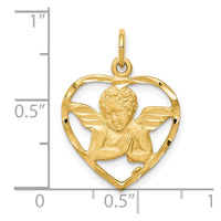 10K Angel Heart Charm-10C511