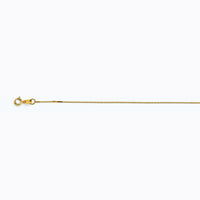 14K YELLOW GOLD BOX 040 GAUGE 24" CHAIN NECKLACE (AVAILABLE IN LENGTHS 7" - 30")
