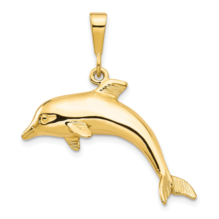 10k Dolphin Charm-10C524