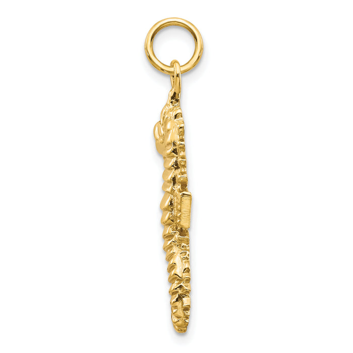 10k Seahorse Pendant-10C534