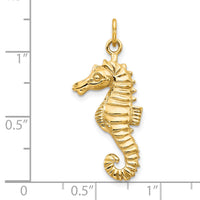 10k Seahorse Pendant-10C534