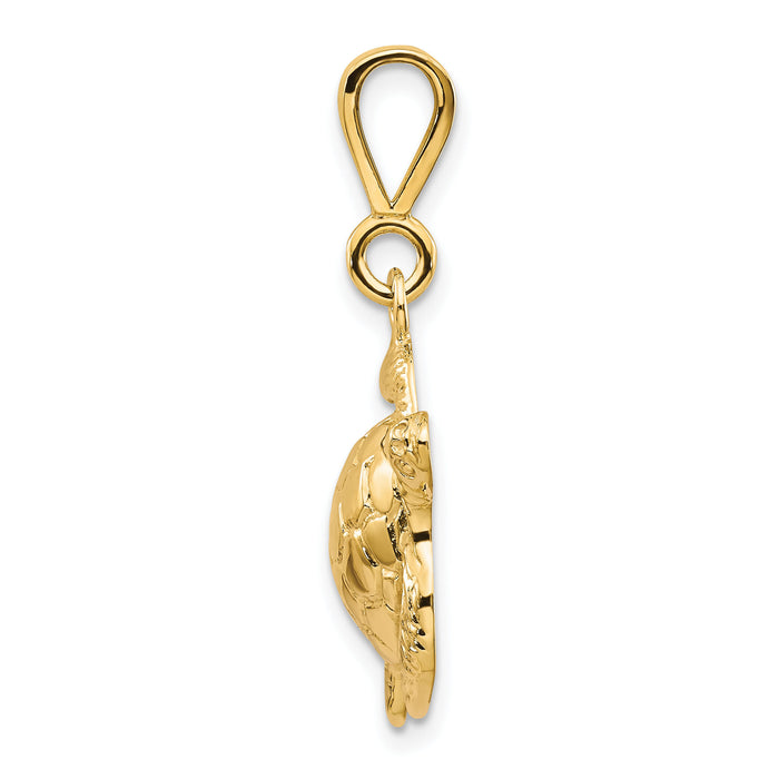 10k Turtle Pendant-10C538