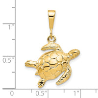 10k Turtle Pendant-10C538