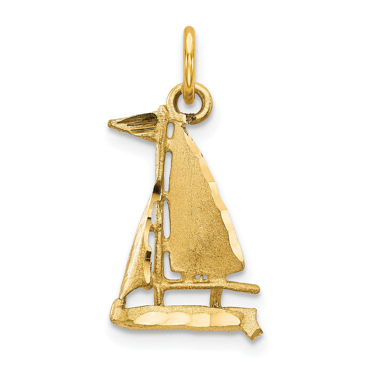 10k Sailboat Charm-10C559
