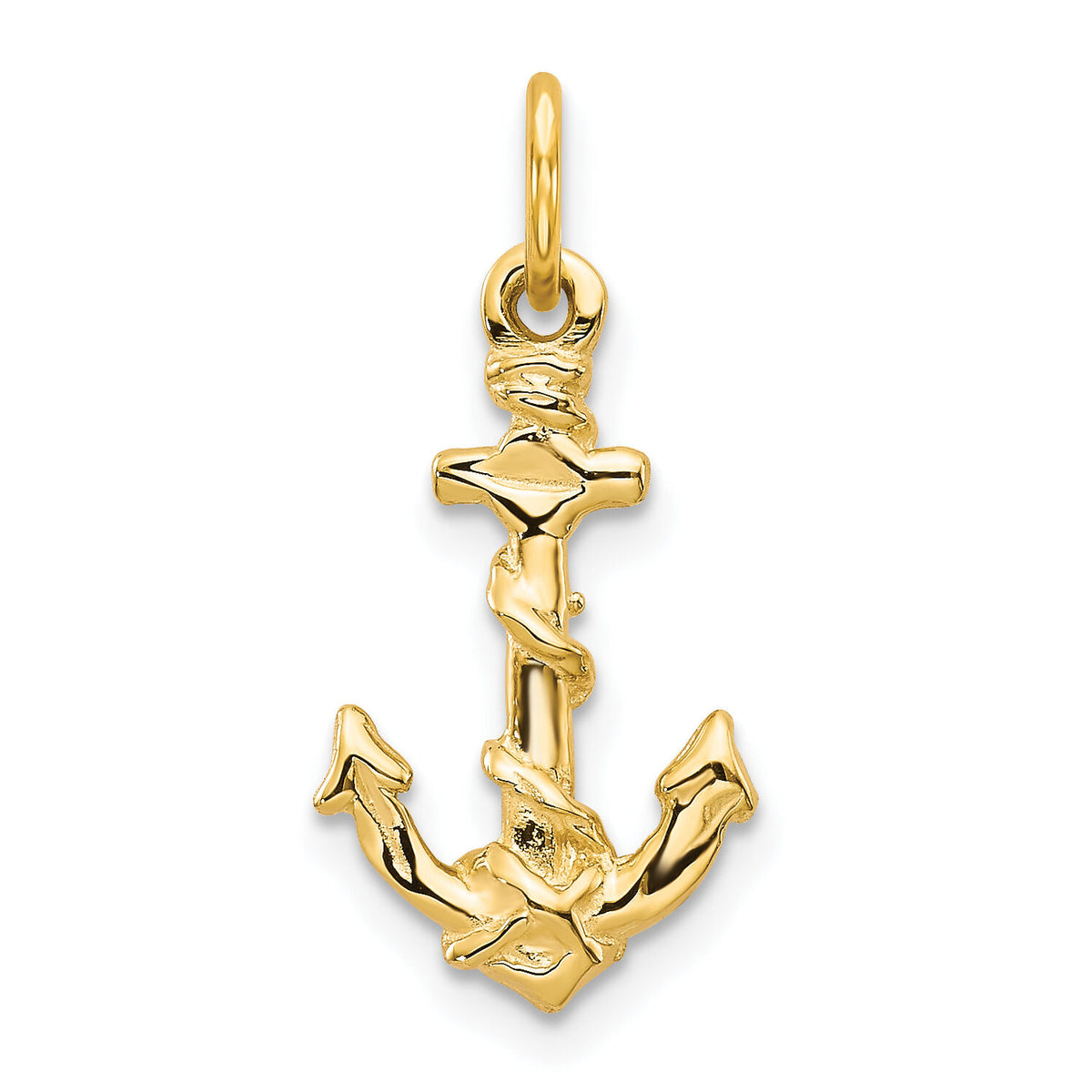 10k Anchor Pendant-10C563