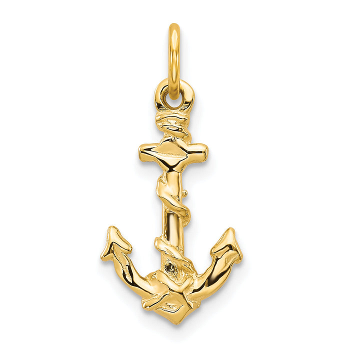 10k Anchor Pendant-10C563