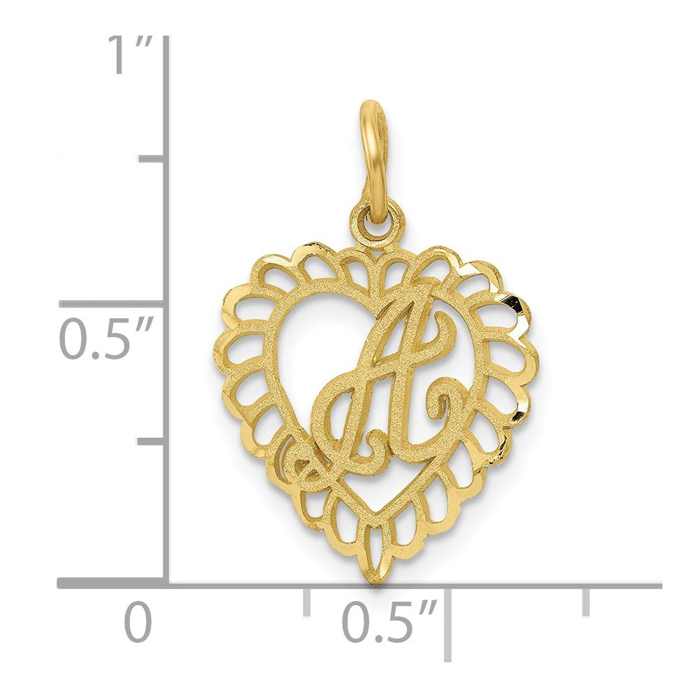 10KY Initial A Charm-10C568A