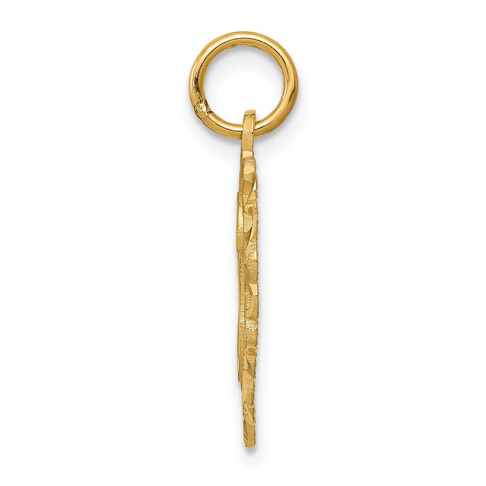 10k Initial G Charm-10C568G