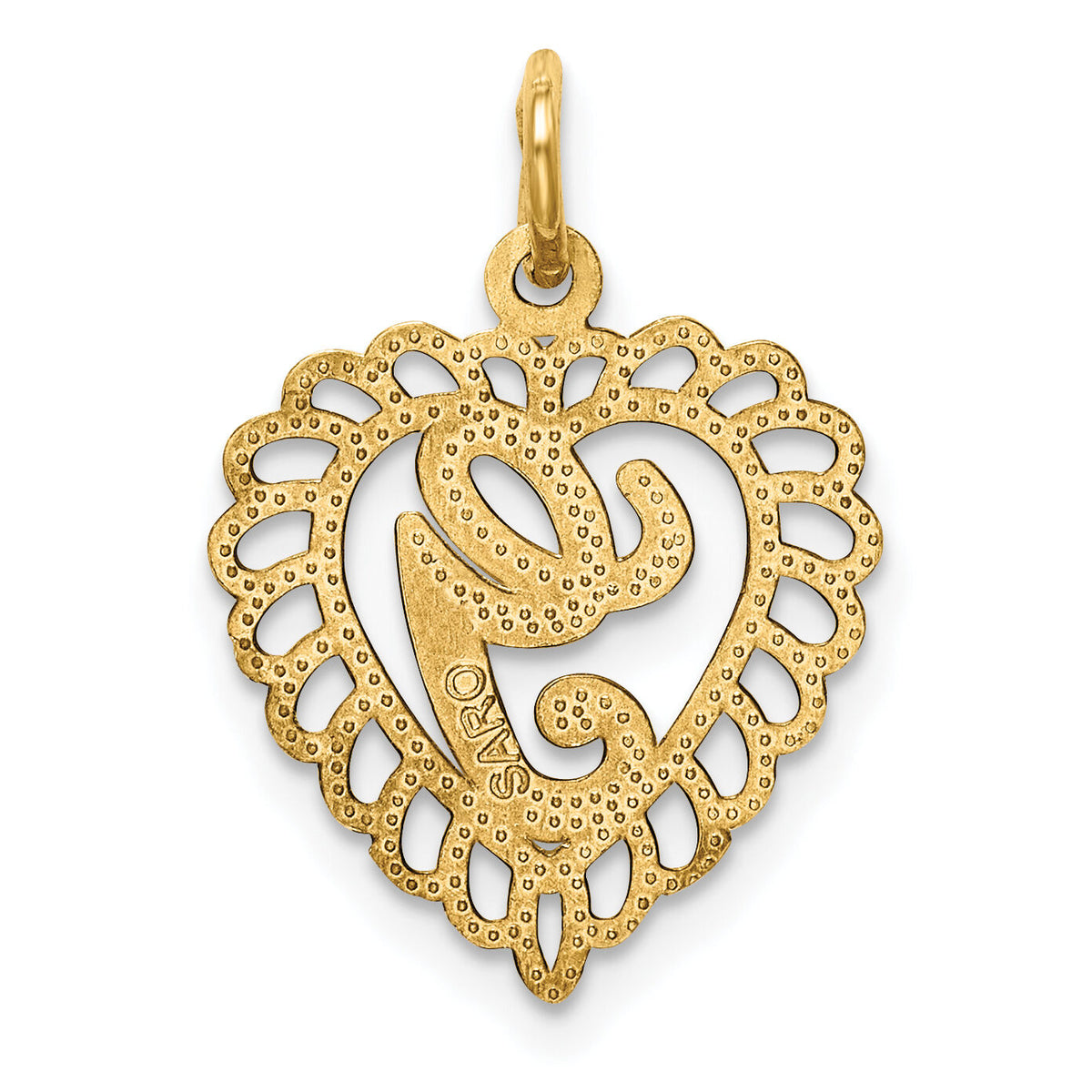 10k Initial G Charm-10C568G