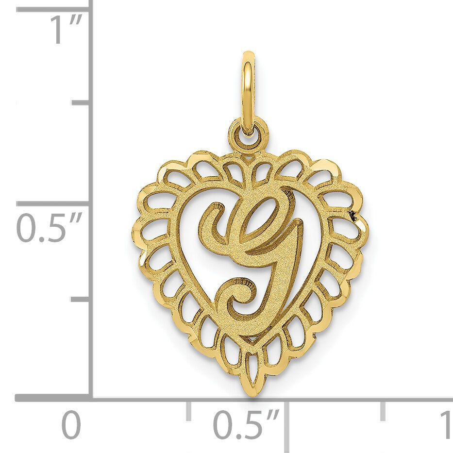 10k Initial G Charm-10C568G