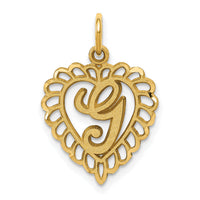 10k Initial G Charm-10C568G
