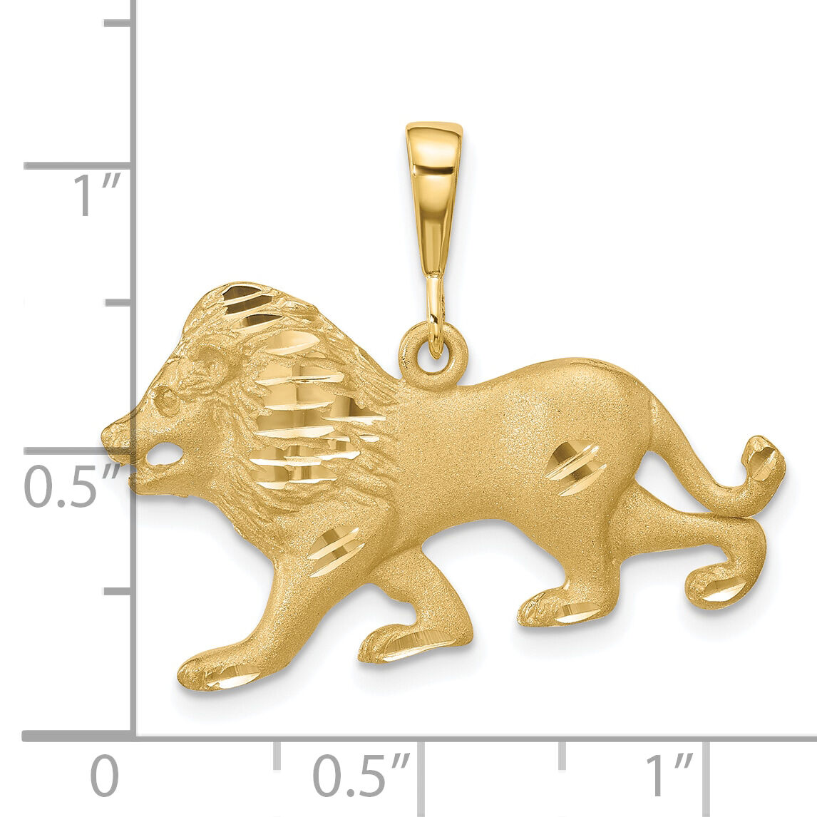 10k Lion Charm-10C580