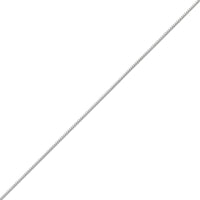 14K WHITE GOLD BOX 078 GAUGE 26" CHAIN NECKLACE (AVAILABLE IN LENGTHS 7" - 30")