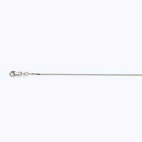 14K WHITE GOLD BOX 058 GAUGE 18" CHAIN NECKLACE (AVAILABLE IN LENGTHS 7" - 30")