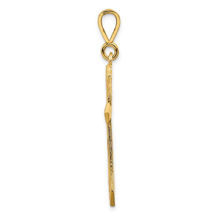 10k Cross Charm-10C60