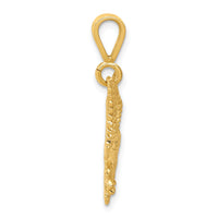 10k Solid Polished Spread Eagle Charm-10C604