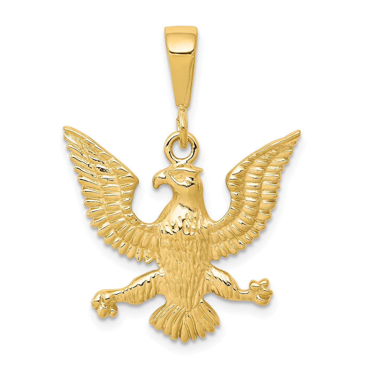 10k Solid Polished Spread Eagle Charm-10C604