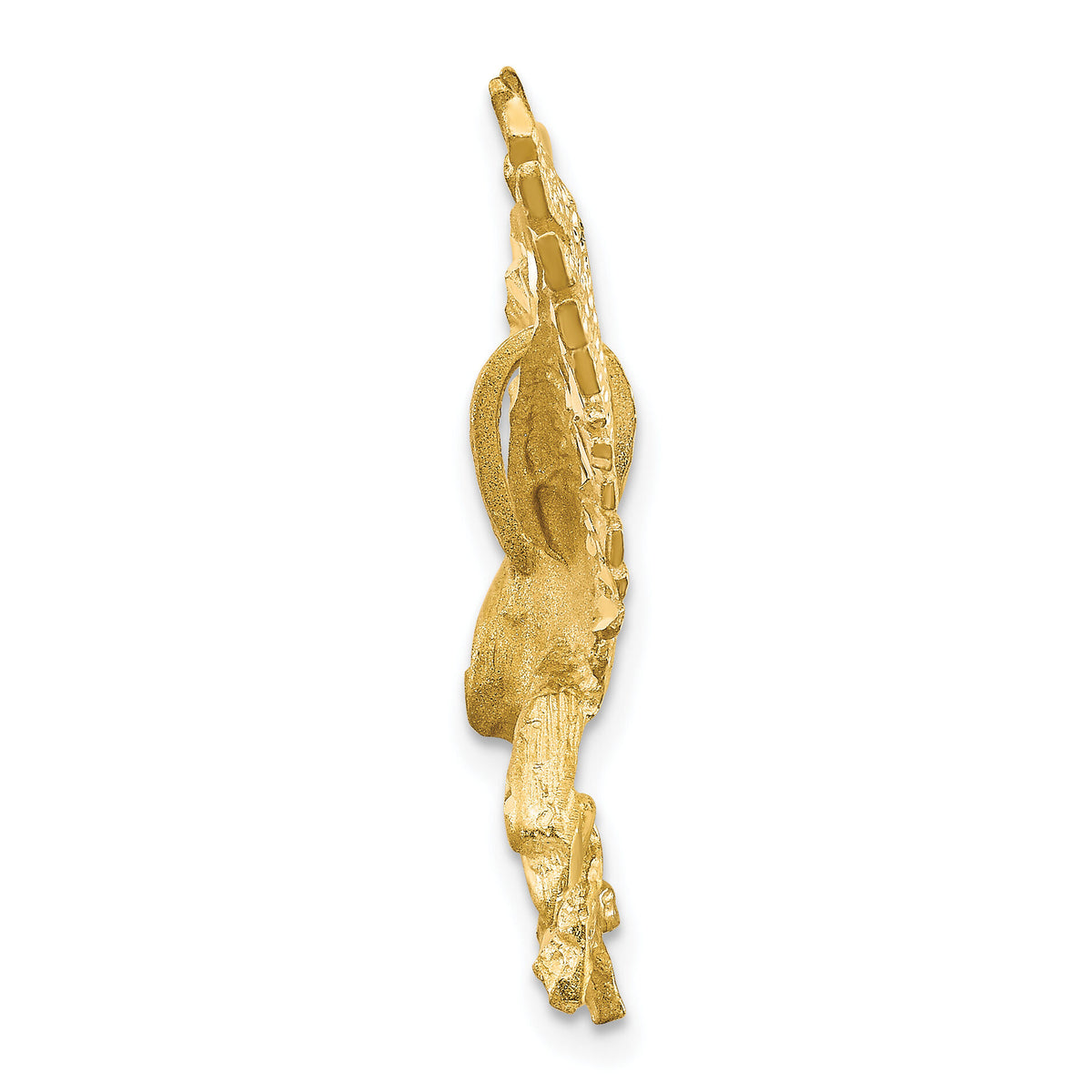 10k Eagle Charm w sandblast finish-10C612