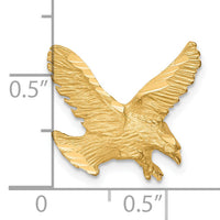 10k Solid Diamond-cut Eagle Charm-10C627