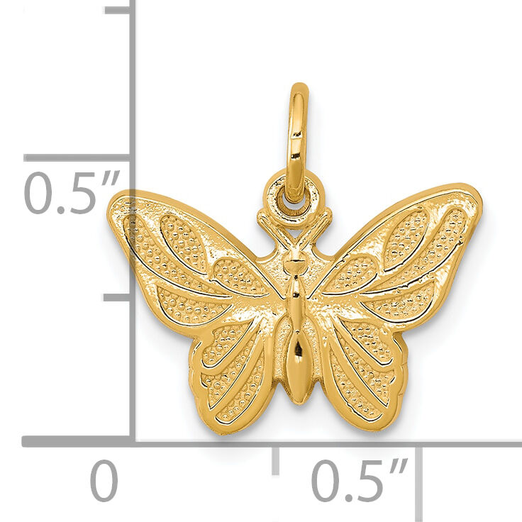 10k Butterfly Charm-10C640