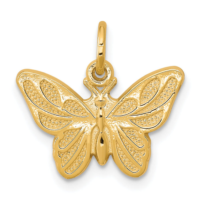 10k Butterfly Charm-10C640